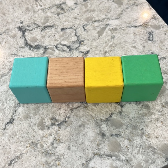 LOVEVERY STACKING WOODEN BLOCKS SET OF FOUR - Picture 2 of 3